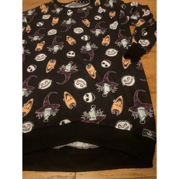 Tim Burton's Nightmare Before Christmas, women's pullover soft tunic size large - Picture 3 of 7